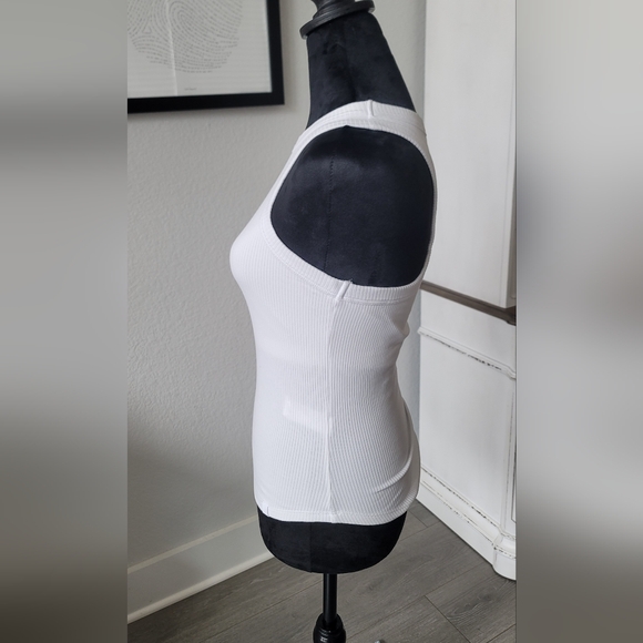 Fabletics Ribbed Tank Top White- Small - Picture 2 of 5